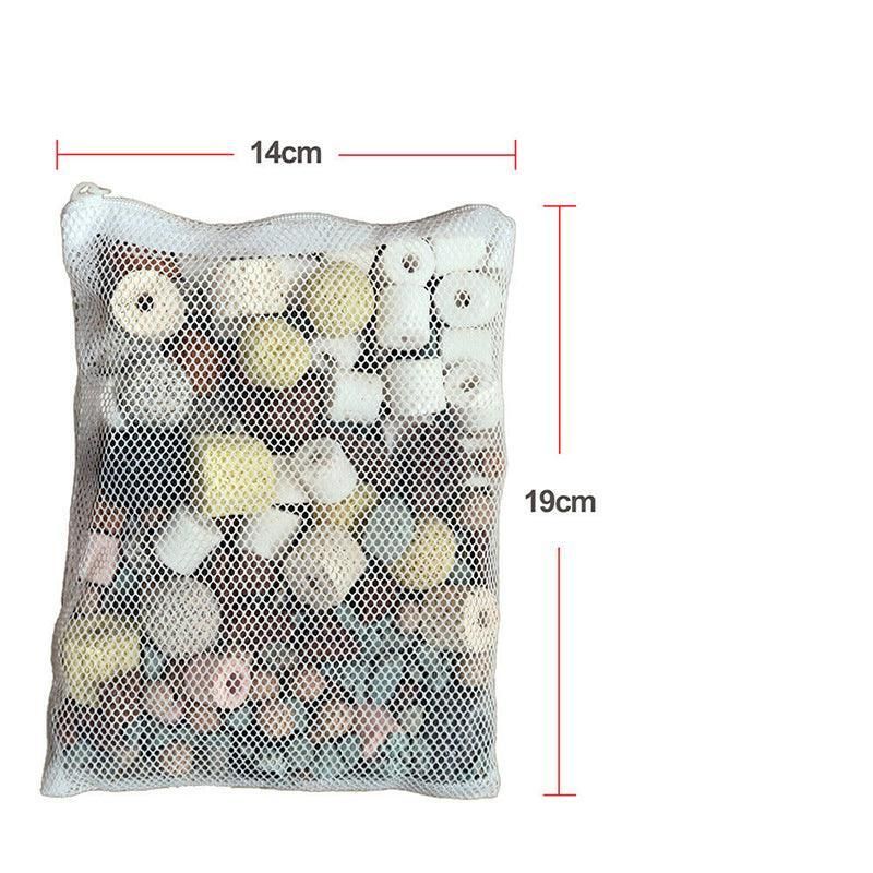 12In1 Ceramic Bio Ball Filter Media Biological Rings For Aquarium Fish Tank Pond