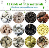 12In1 Ceramic Bio Ball Filter Media Biological Rings For Aquarium Fish Tank Pond - Extra Image