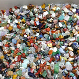 Colorful Mixed Stone Crystal Chips - 100G Bulk Lot - Side View