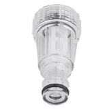 2PCS High Pressure Washer Inlet Filter Connector Fittings Transparent Adapter - Front View