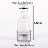 2PCS High Pressure Washer Inlet Filter Connector Fittings Transparent Adapter - Side View