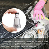 2PCS High Pressure Washer Inlet Filter Connector Fittings Transparent Adapter - Top-Down View