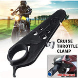 Motorcycle Cruise Control Cnc Throttle Lock Assist Retainer Grip Aluminum Au - Side View