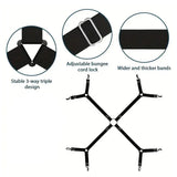 Adjustable Comforter Sheet Buckle Fixer Non-Slip Elastic Clip for Bedding Secure - Close-Up Angle