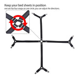 Adjustable Comforter Sheet Buckle Fixer Non-Slip Elastic Clip for Bedding Secure - Extra Image