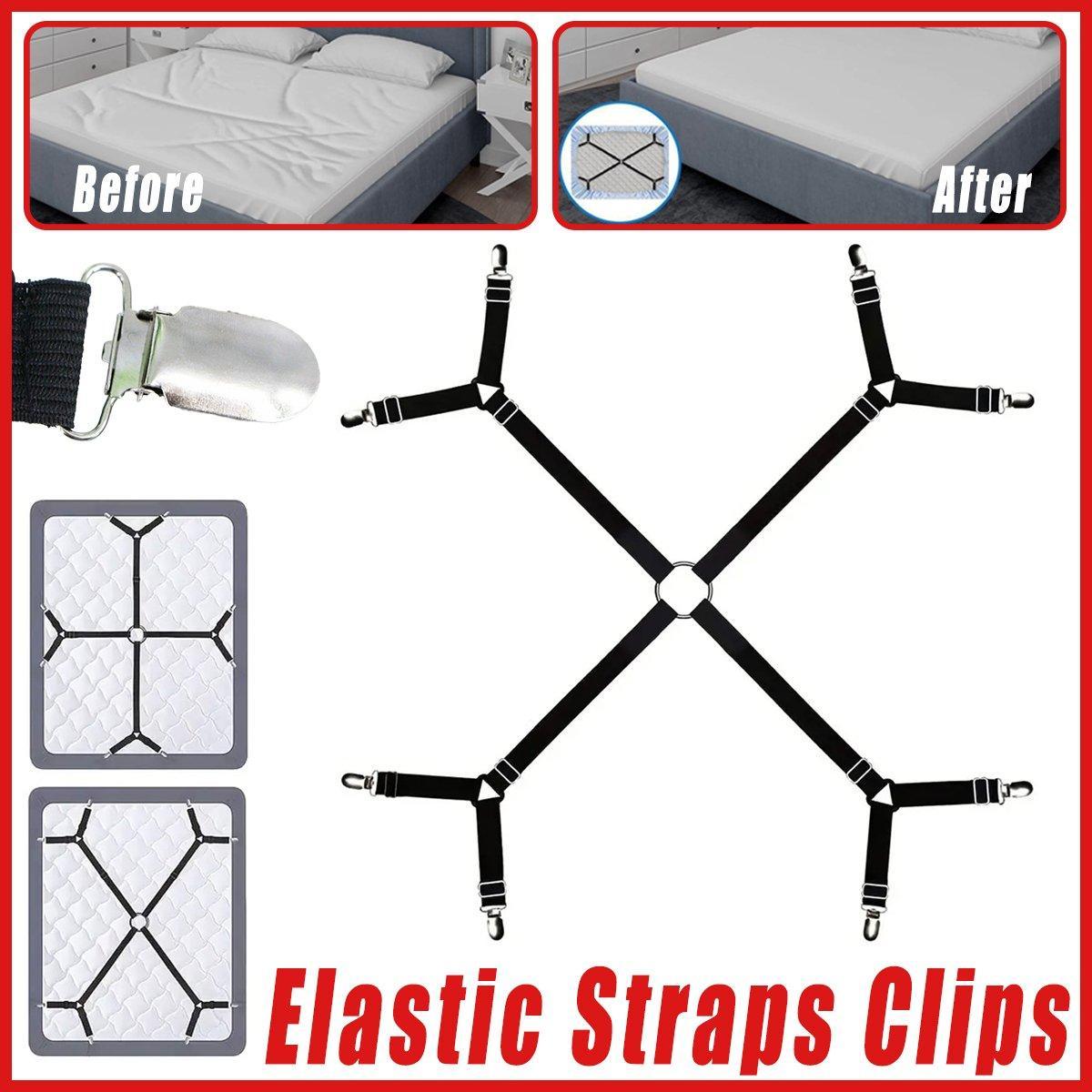 Adjustable Comforter Sheet Buckle Fixer Non-Slip Elastic Clip for Bedding Secure