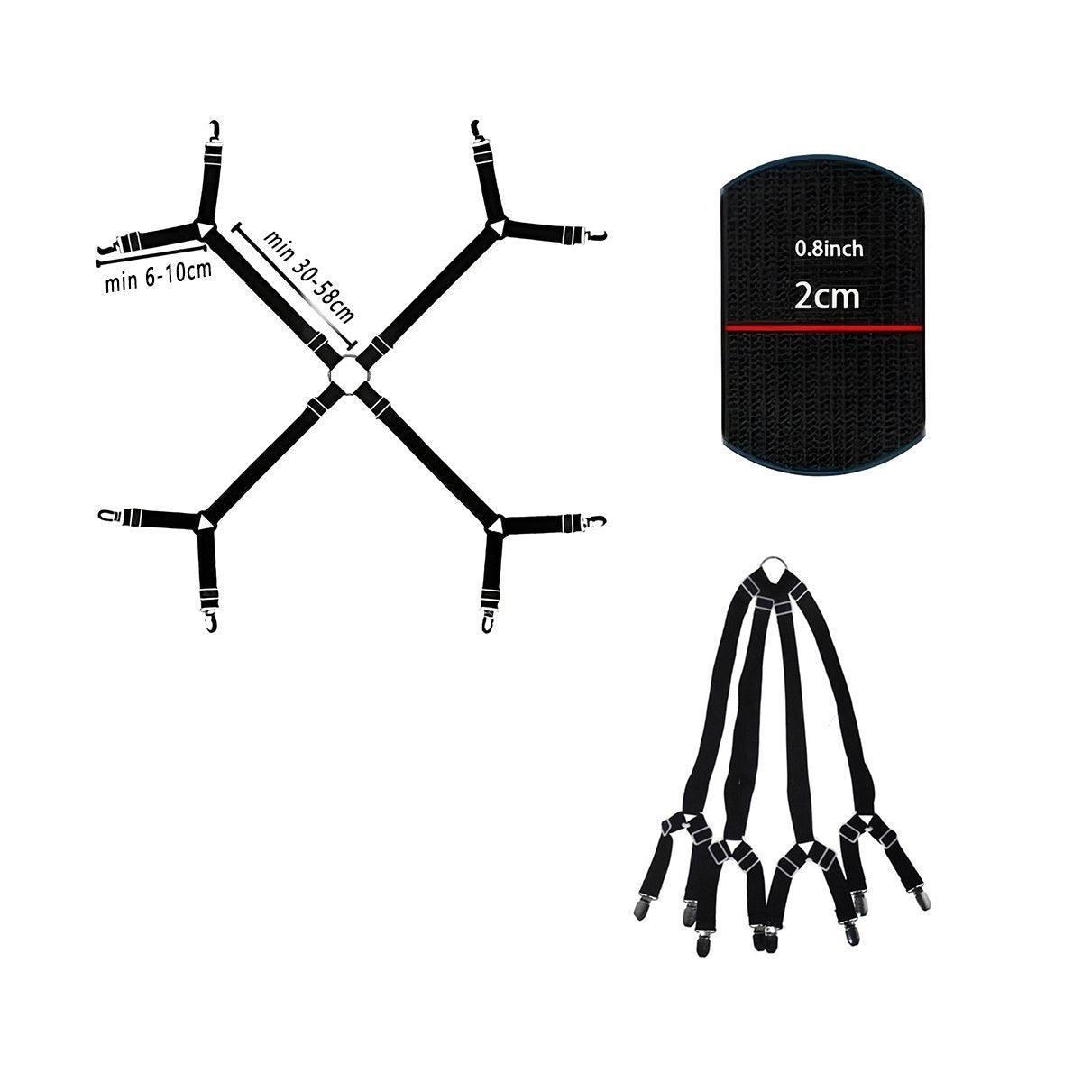 Adjustable Comforter Sheet Buckle Fixer Non-Slip Elastic Clip for Bedding Secure