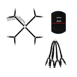 Adjustable Comforter Sheet Buckle Fixer Non-Slip Elastic Clip for Bedding Secure - Top-Down View