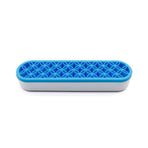 Silicone Makeup Organizer Cosmetic Storage Box Lipstick Brush Holder Desktop Box - Blue