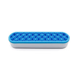 Silicone Makeup Organizer Cosmetic Storage Box Lipstick Brush Holder Desktop Box - Blue