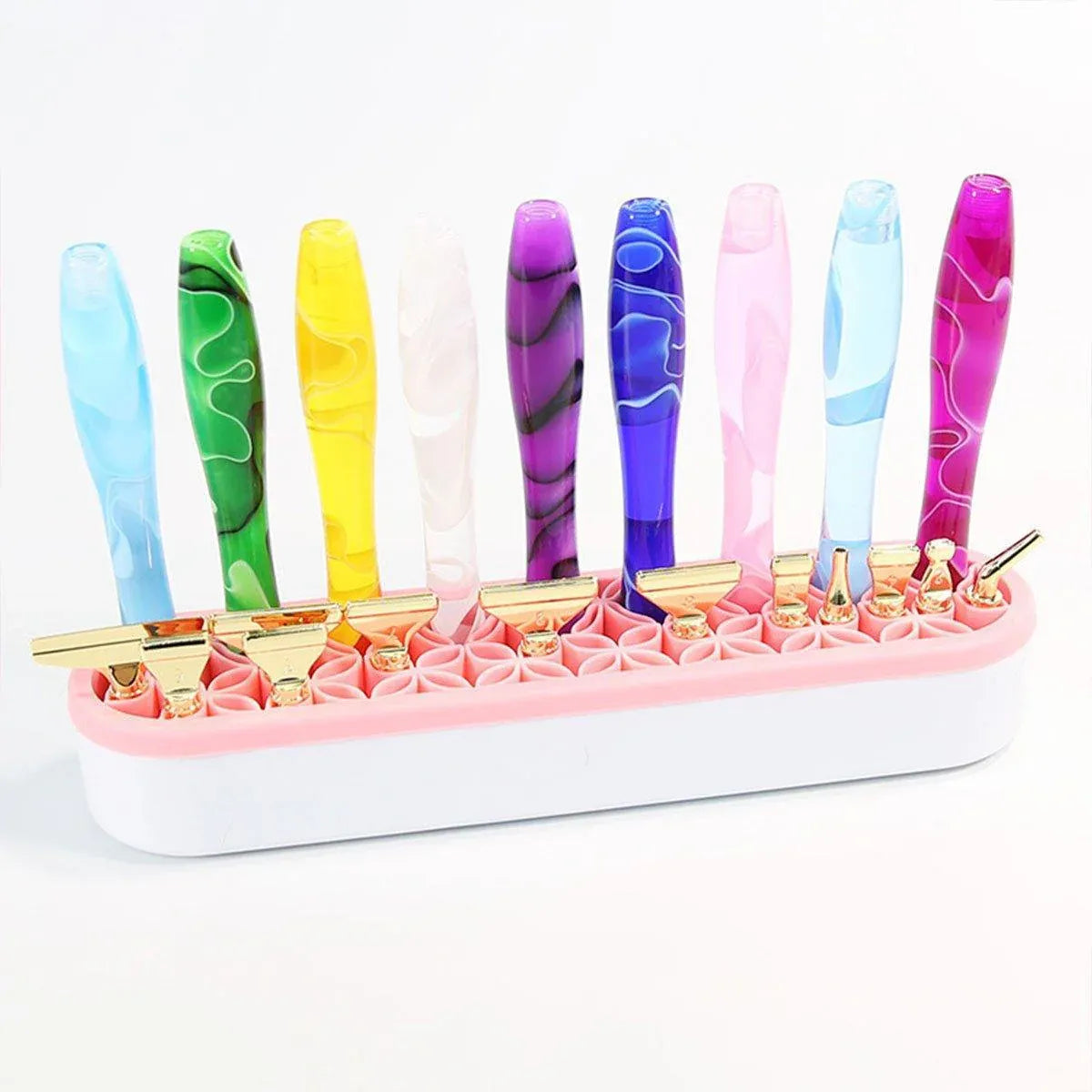 Silicone Makeup Organizer Cosmetic Storage Box Lipstick Brush Holder Desktop Box - Blue