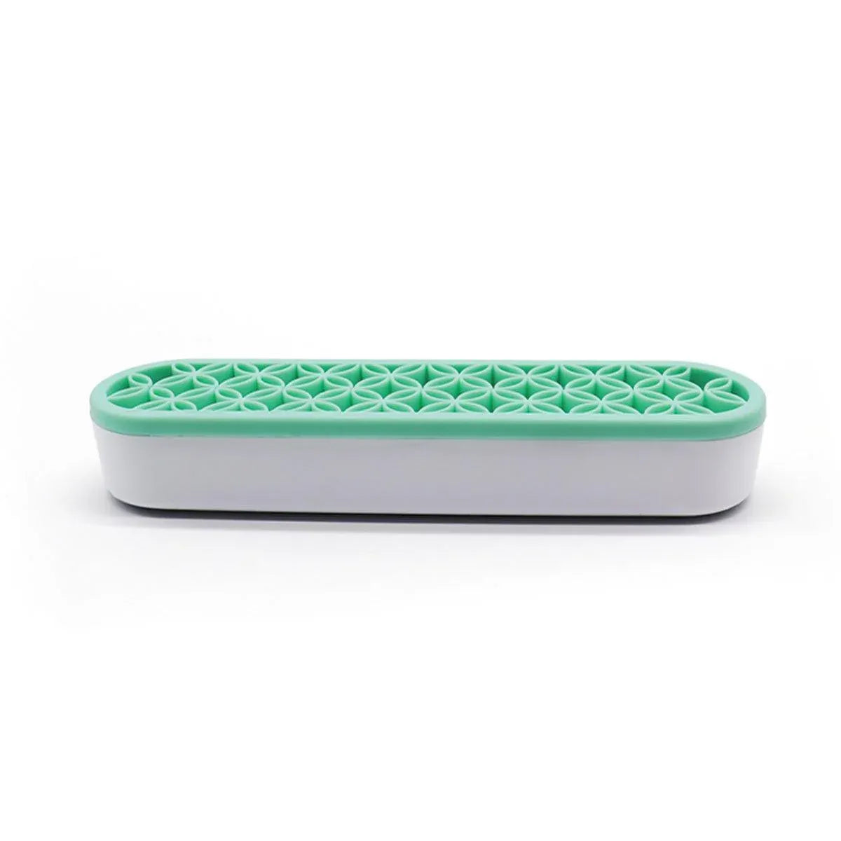 Silicone Makeup Organizer Cosmetic Storage Box Lipstick Brush Holder Desktop Box - Green
