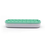 Silicone Makeup Organizer Cosmetic Storage Box Lipstick Brush Holder Desktop Box - Green