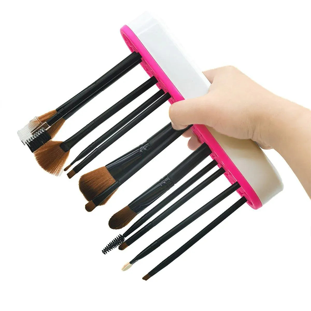 Silicone Makeup Organizer Cosmetic Storage Box Lipstick Brush Holder Desktop Box - Light Grey