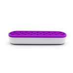 Silicone Makeup Organizer Cosmetic Storage Box Lipstick Brush Holder Desktop Box - Purple