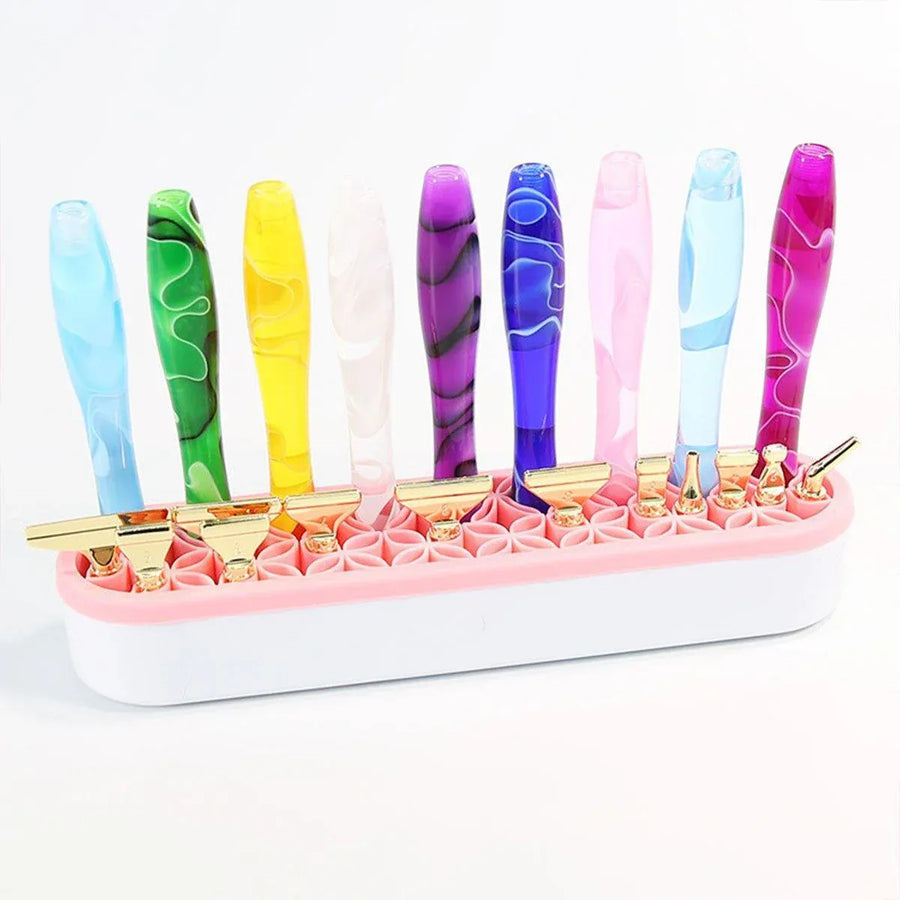 Silicone Makeup Organizer Cosmetic Storage Box Lipstick Brush Holder Desktop Box - Purple
