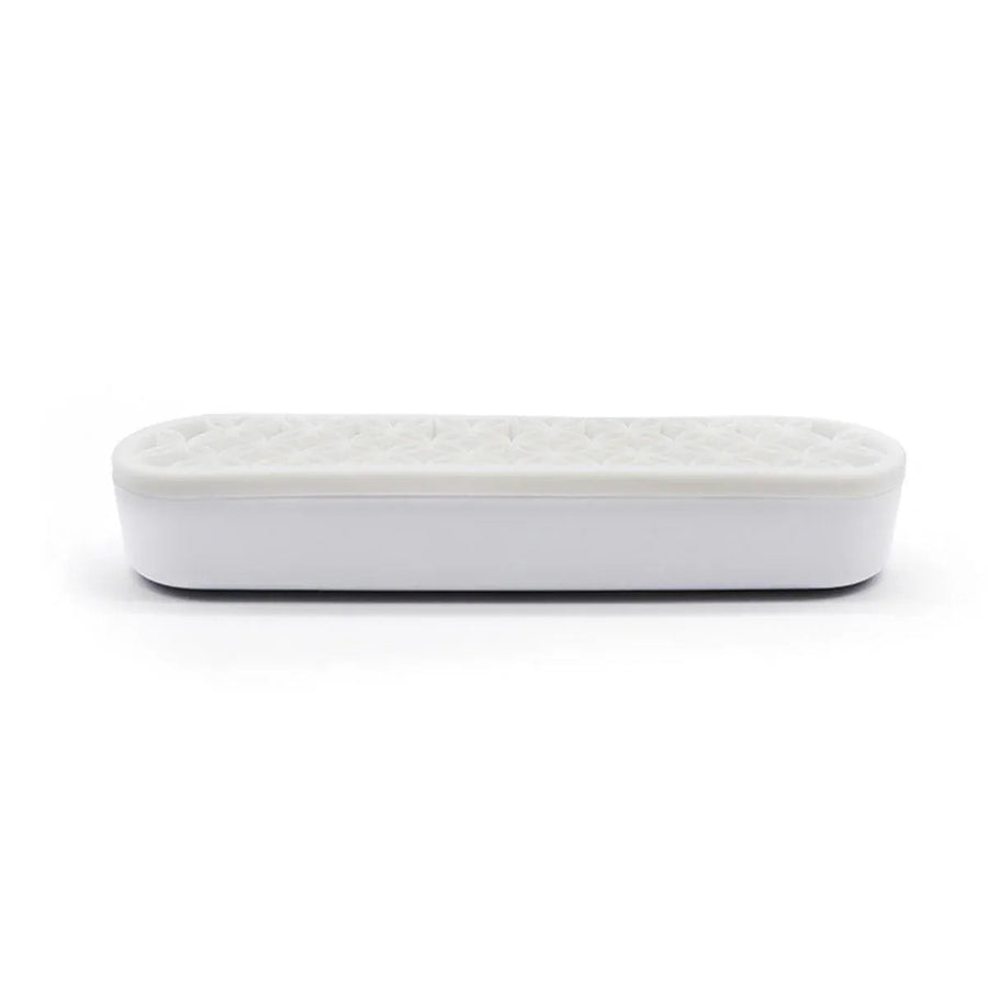 Silicone Makeup Organizer Cosmetic Storage Box Lipstick Brush Holder Desktop Box - White