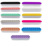 Silicone Makeup Organizer Cosmetic Storage Box Lipstick Brush Holder Desktop Box - Yellow