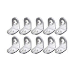 10pcs 90-degree L Type Angle Brackets Right Angle Fixed Support Furniture Connector - 25*25*16mm