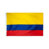 Large Colombia Colombian Flag Heavy Duty Outdoor CO 90x150cm - 3x5ft - Close-Up Angle