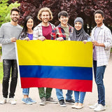 Large Colombia Colombian Flag Heavy Duty Outdoor CO 90x150cm - 3x5ft - Low Angle