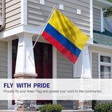 Large Colombia Colombian Flag Heavy Duty Outdoor CO 90x150cm - 3x5ft - Extra Image