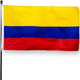 Large Colombia Colombian Flag Heavy Duty Outdoor CO 90x150cm - 3x5ft - Side View
