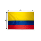 Large Colombia Colombian Flag Heavy Duty Outdoor CO 90x150cm - 3x5ft - 45-Degree Angle