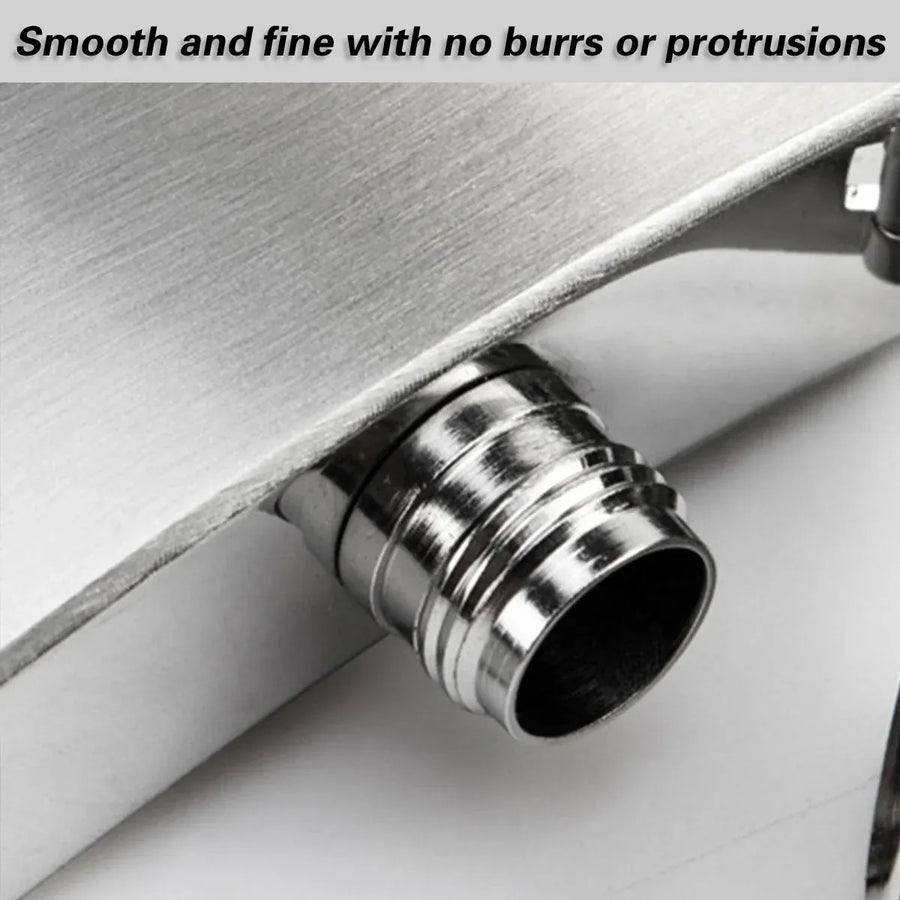 70Z Stainless Steel Portable Outdoor Flat Metal Wine Flagon Leakproof Travel