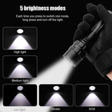 150000Lm Cree L2 Led Tactical Flashlight Usb Rechargeable Camping Hunting Torch