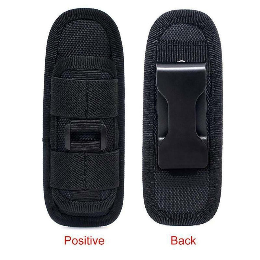 Portable Outdoor Military Flashlight Bag Pouch Tactical Case Holster Belt Holder - Khaki