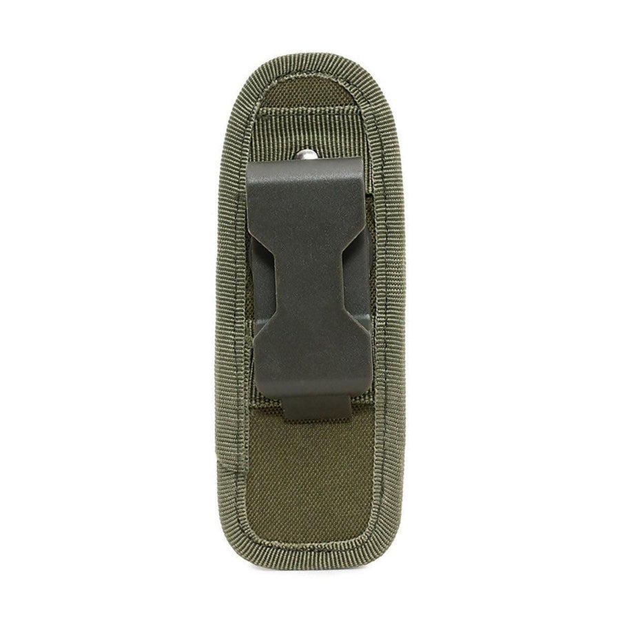 Portable Outdoor Military Flashlight Bag Pouch Tactical Case Holster Belt Holder - Khaki