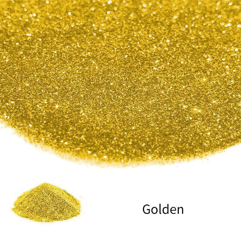 50G Fine Glitter Dust Powder Holographic Iridescent Metallic Body Nail Art Craft - Black