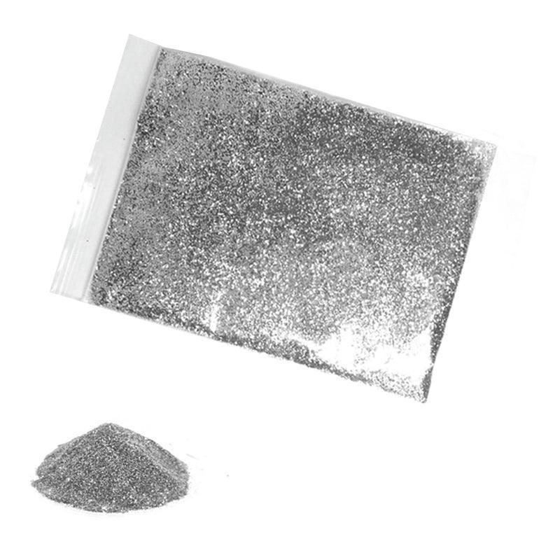 50G Fine Glitter Dust Powder Holographic Iridescent Metallic Body Nail Art Craft - Black
