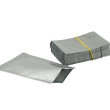 Silver Open Top Aluminum Foil Packaging Bags Heat Seal Vacuum Food Pouches - 20X30CM - Rear View