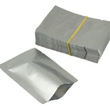 Silver Open Top Aluminum Foil Packaging Bags Heat Seal Vacuum Food Pouches - 30X40CM