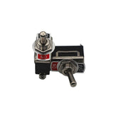 5X Waterproof Toggle Flick Switch 250V On/Off Car Dash Light Metal 12 Volt Boot - Side View