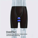 Professional Swimming Training Aid for Posture Correction Float and Clip Set - Red - Top-Down View