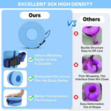 2pcs Swimming Gear Arm Floats Big Buoyancy Water Sports Tie Legs and Feet Rings - Rear View
