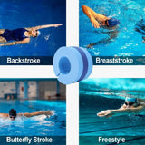 2pcs Swimming Gear Arm Floats Big Buoyancy Water Sports Tie Legs and Feet Rings - Close-Up Angle