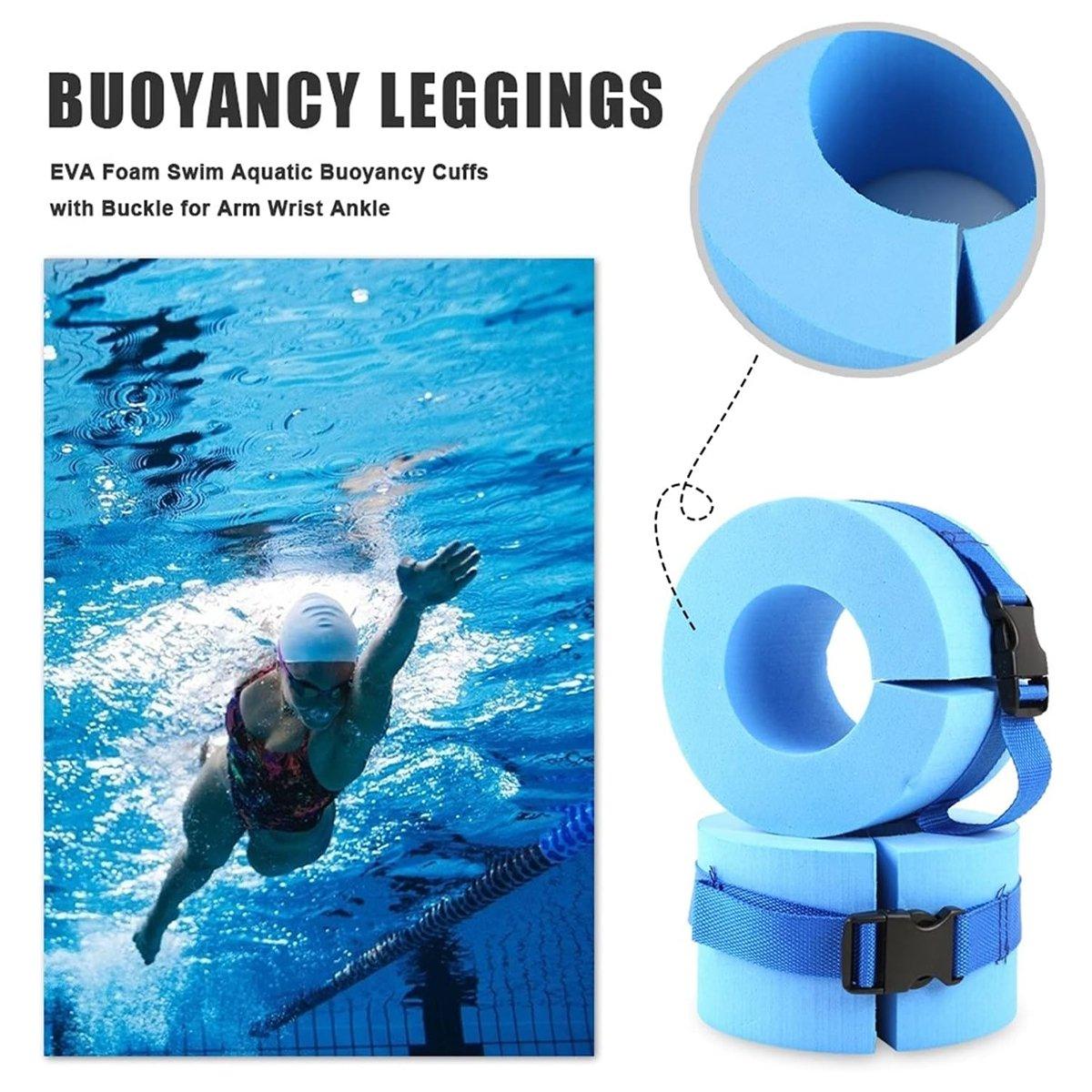 2pcs Swimming Gear Arm Floats Big Buoyancy Water Sports Tie Legs and Feet Rings
