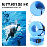 2pcs Swimming Gear Arm Floats Big Buoyancy Water Sports Tie Legs and Feet Rings - Top-Down View
