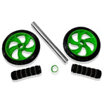 Abdominal Exercise Wheel Fitness Roller Home Workout Muscle Trainer Gym Equipment - Black