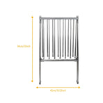 Folding Clothes Drying Rack Indoor Floor Standing Hanger Laundry Pole Airer Home