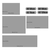 Waterproof Non-Slip Bathroom Shower Mat Anti-Slip Rug Toilet Floor Mat Washable - Grey-40*60cm - Side View