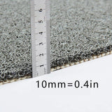 Waterproof Non-Slip Bathroom Shower Mat Anti-Slip Rug Toilet Floor Mat Washable - Grey-43*75cm - Top-Down View