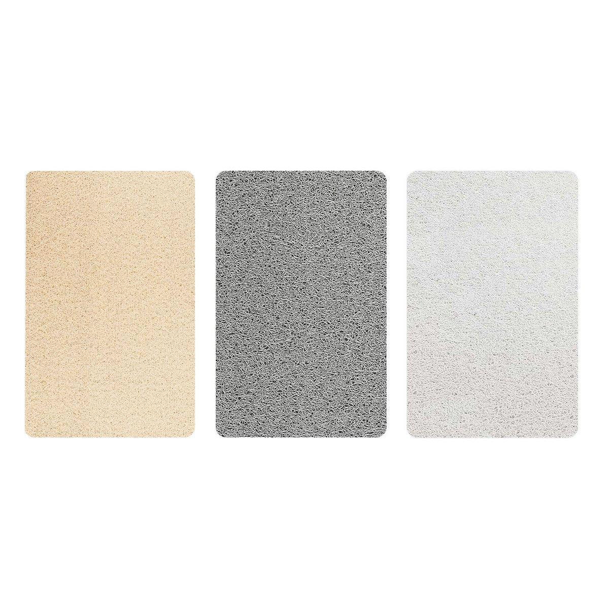 Waterproof Non-Slip Bathroom Shower Mat Anti-Slip Rug Toilet Floor Mat Washable - Grey-60*80cm