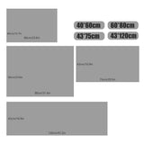 Waterproof Non-Slip Bathroom Shower Mat Anti-Slip Rug Toilet Floor Mat Washable - Grey-60*80cm