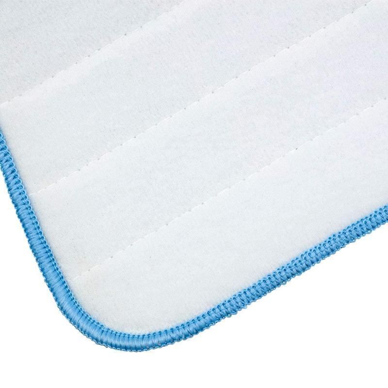 Replacement Microfiber Flat Mop Head Refill Floor Cleaning Pads Absorbent Cloths - Grey