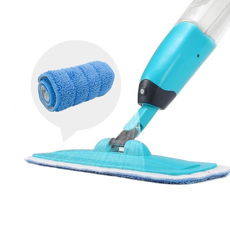 Replacement Microfiber Flat Mop Head Refill Floor Cleaning Pads Absorbent Cloths - Green